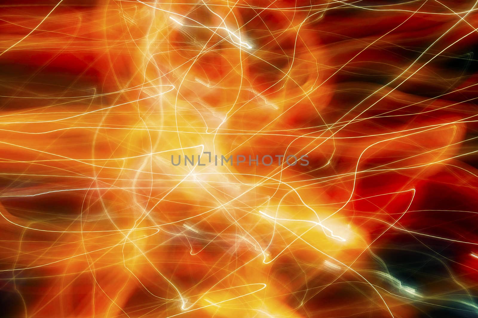 Blurred light in the night, abstract background