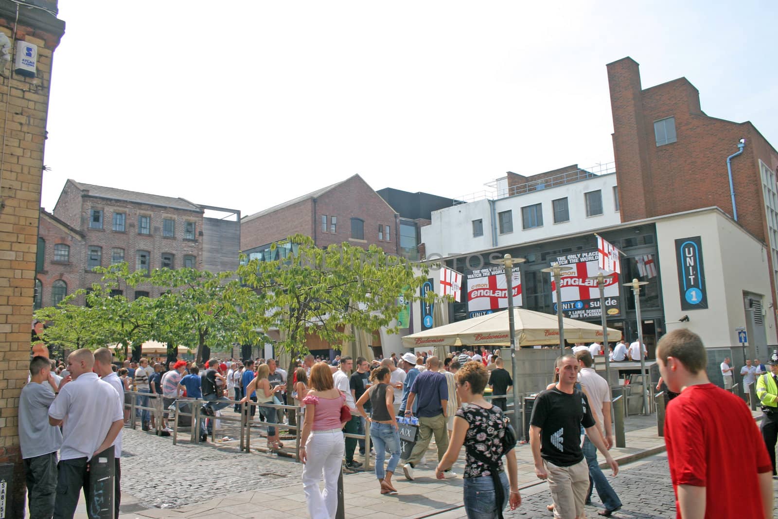 Tourists and Shoppers in Liverpool City England