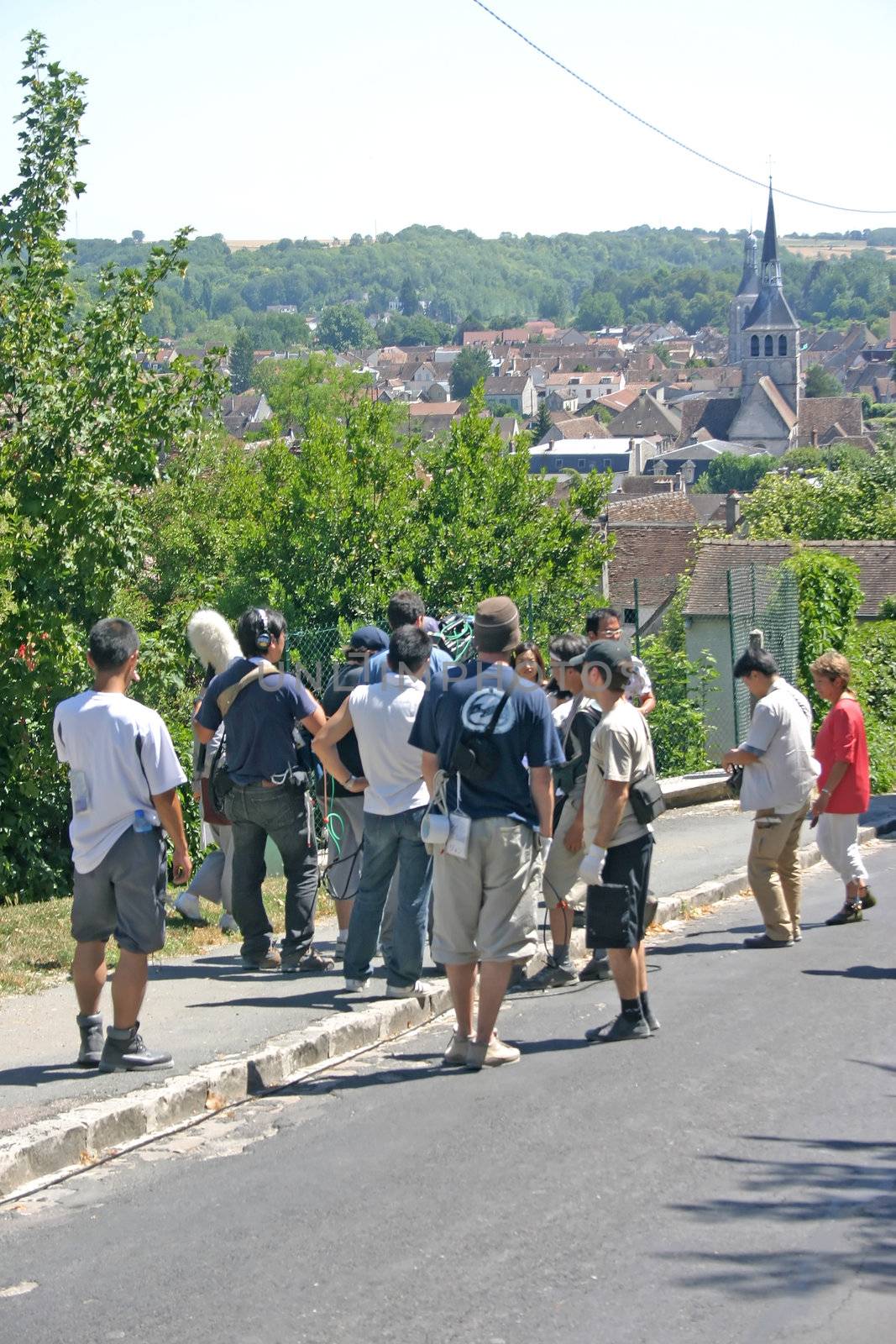 Japanese TV Crew in France