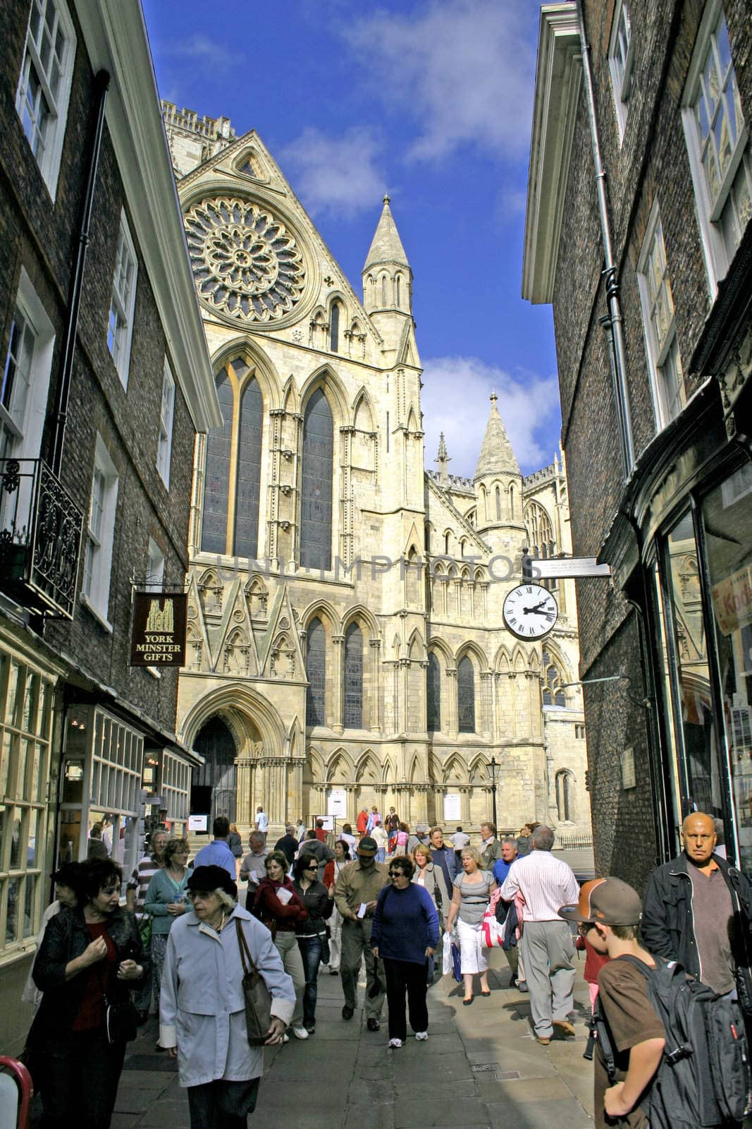 Shoppers and Tourists in York England
