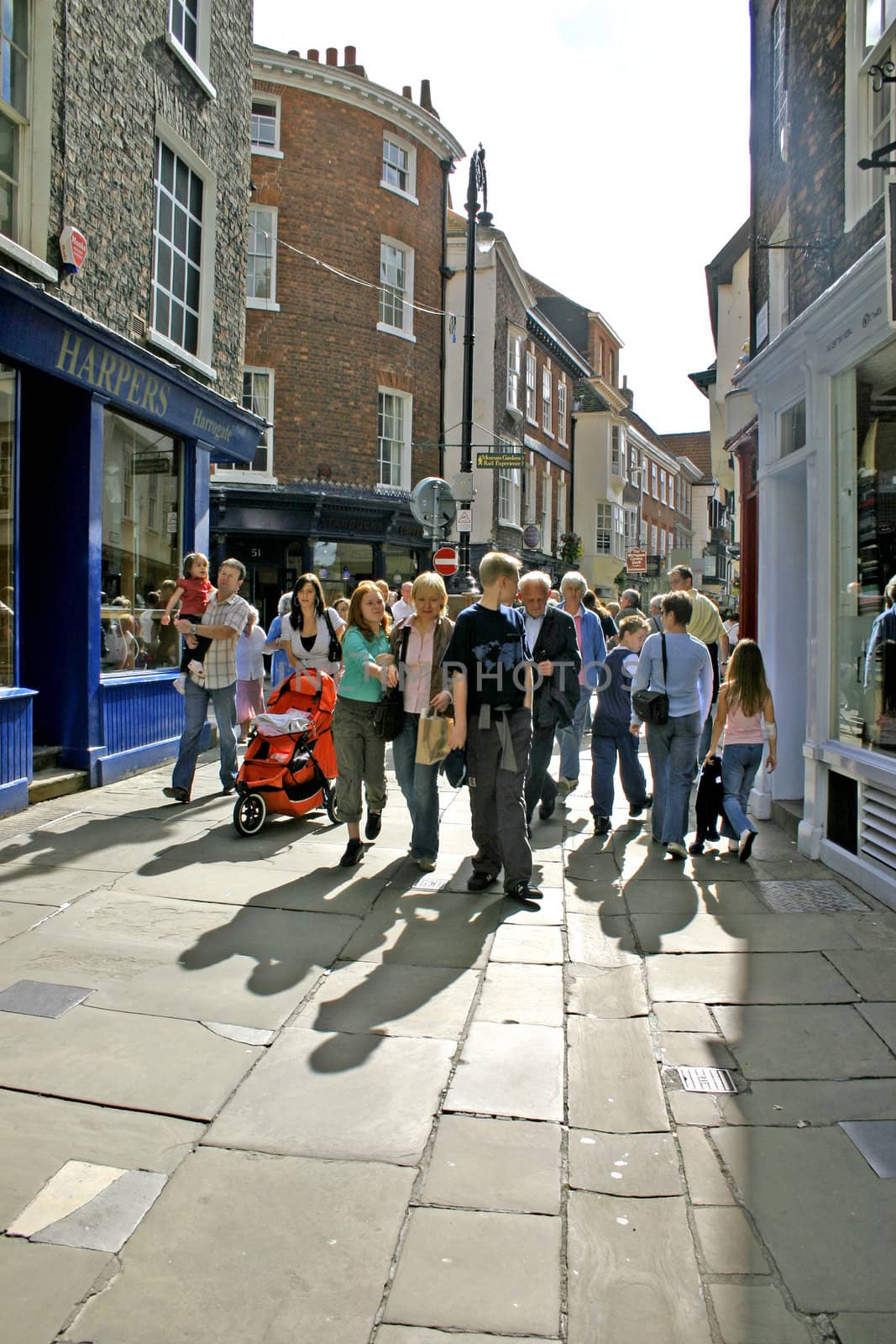 Shoppers and Tourists in York England