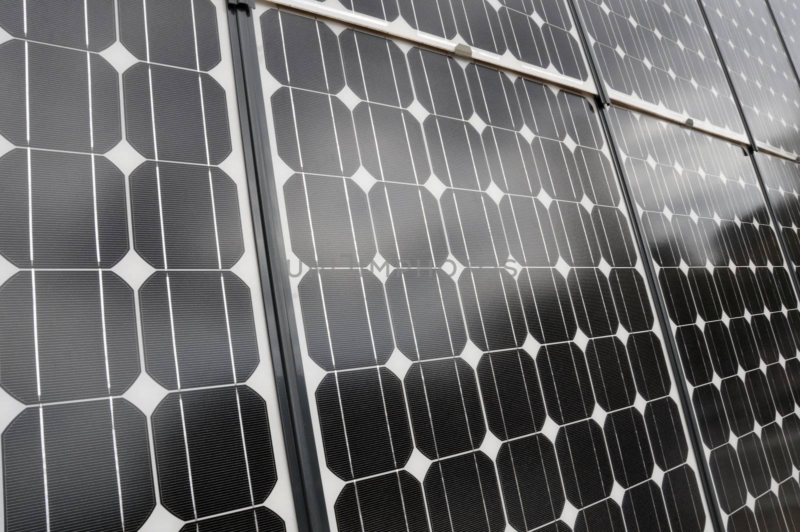 Detail of a solar panel