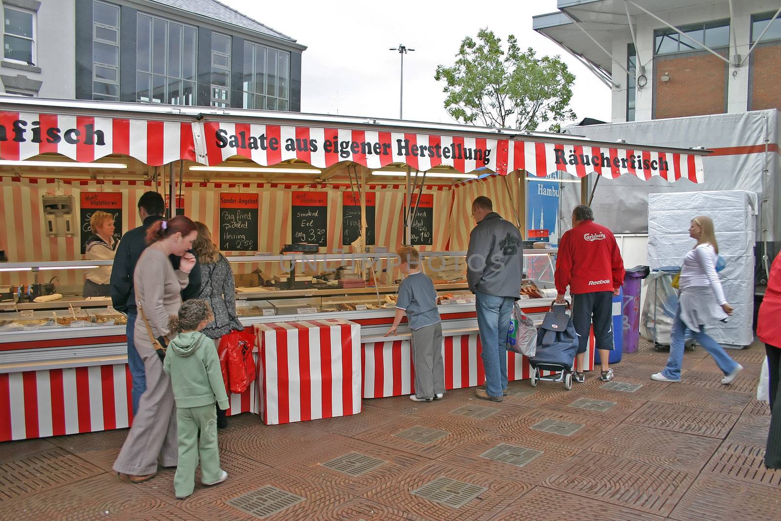 German Continental Market in Liverpool England UK