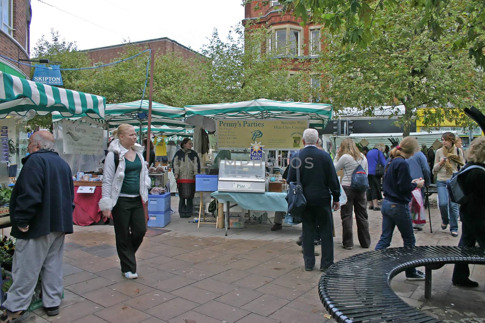 Shoppers in Exeter Market by green308