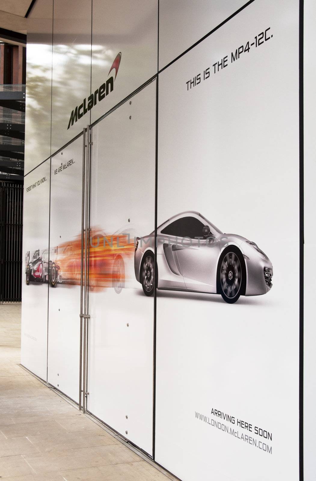 The McLaren showroom in London due to open in summer 2011