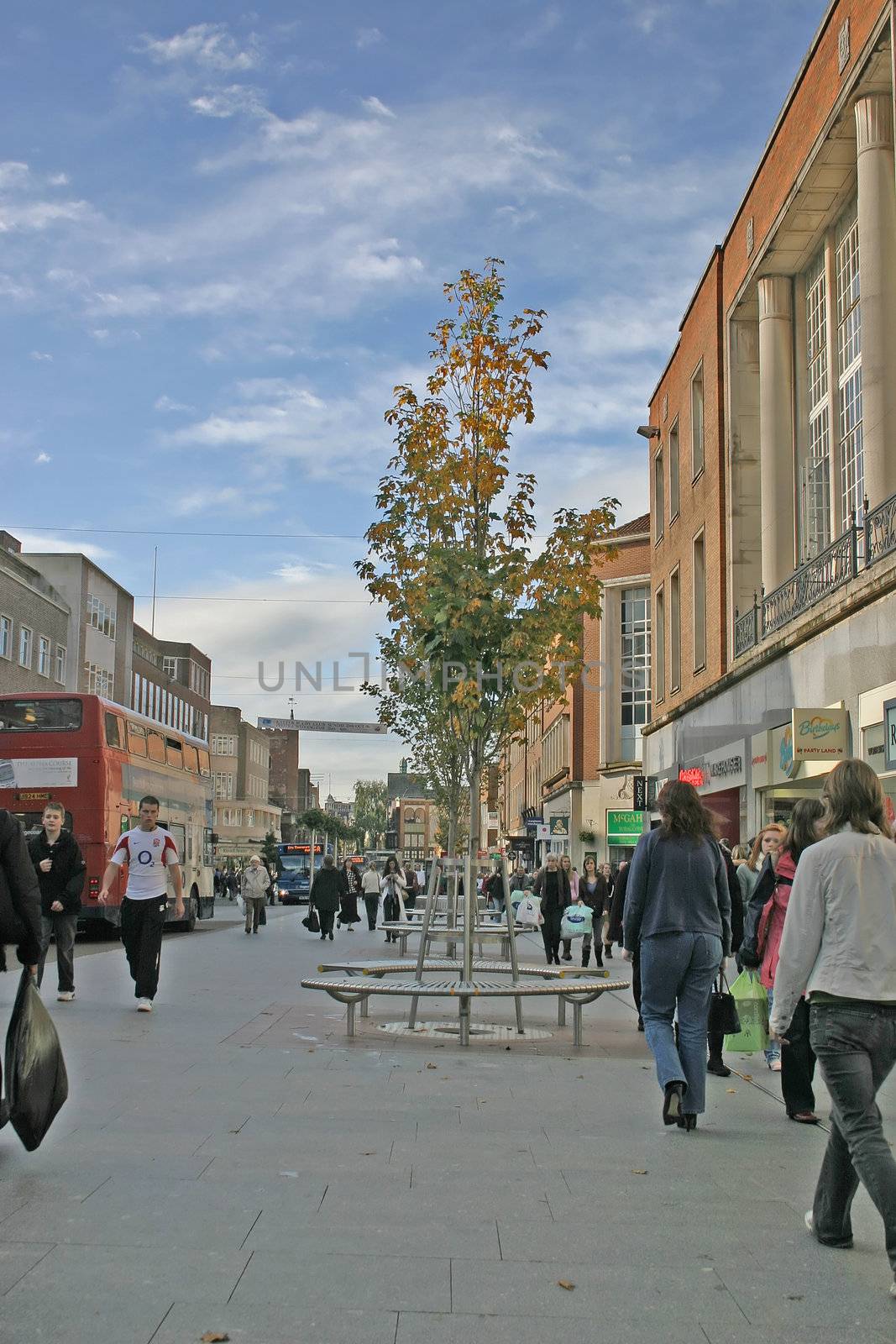 Shoppers in Exeter City Centre by green308