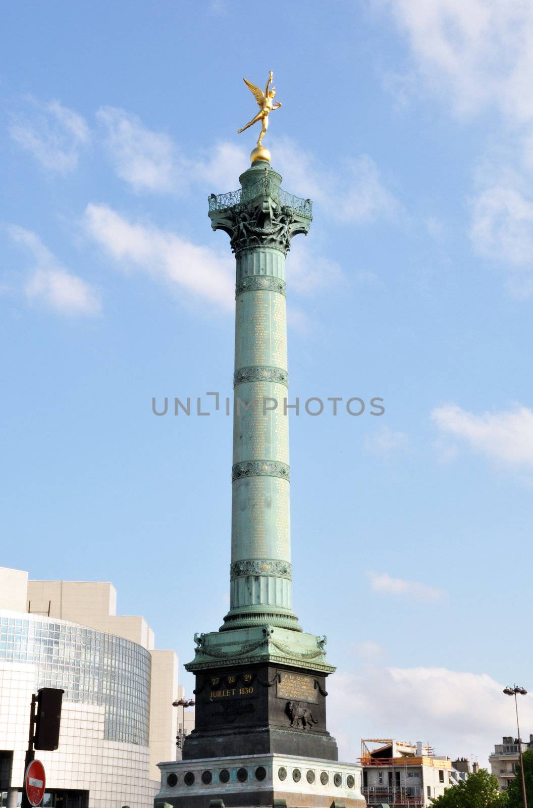 Bastille square in Paris, France