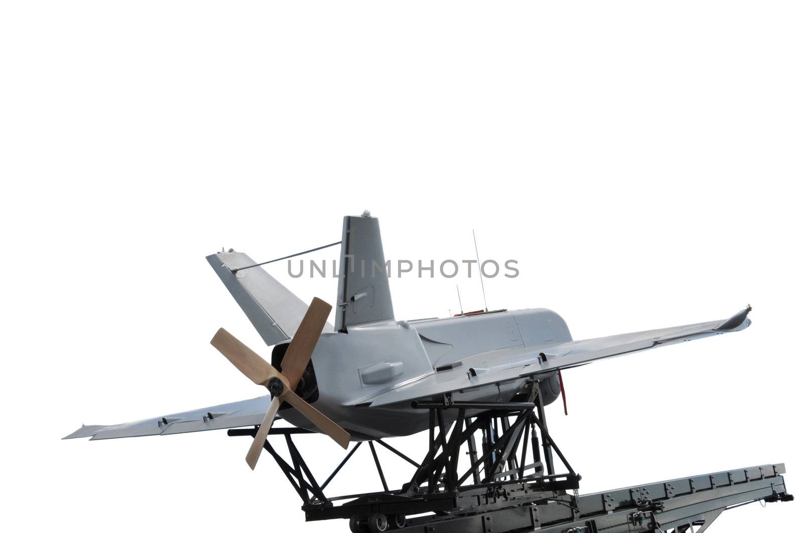 A drone isolated on white background