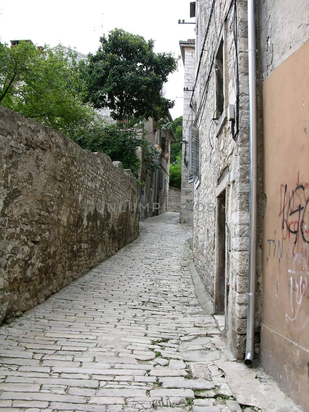 side-streets of city Pula (Croatia)