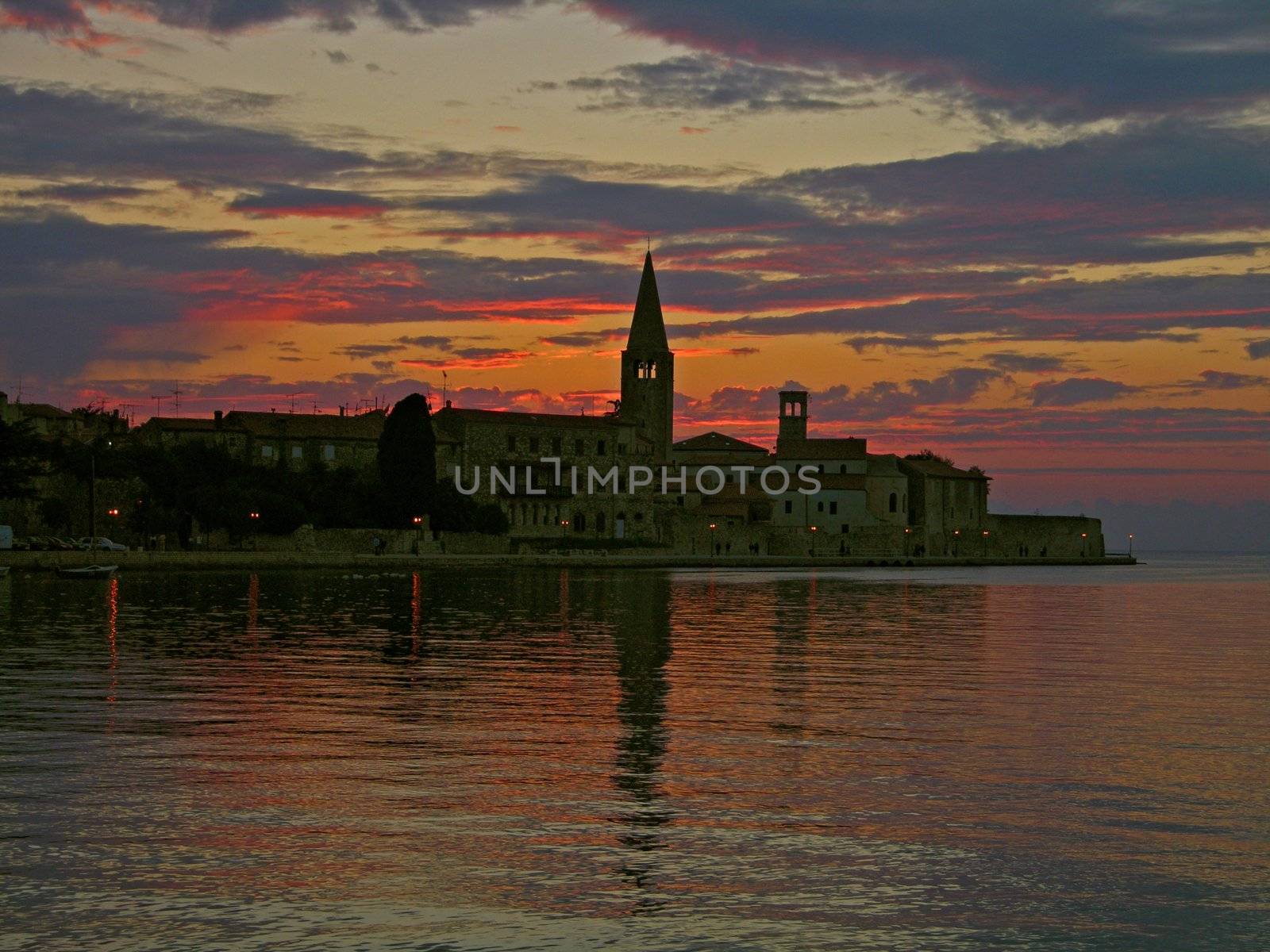 Porech (Croatia) before a thunderstorm