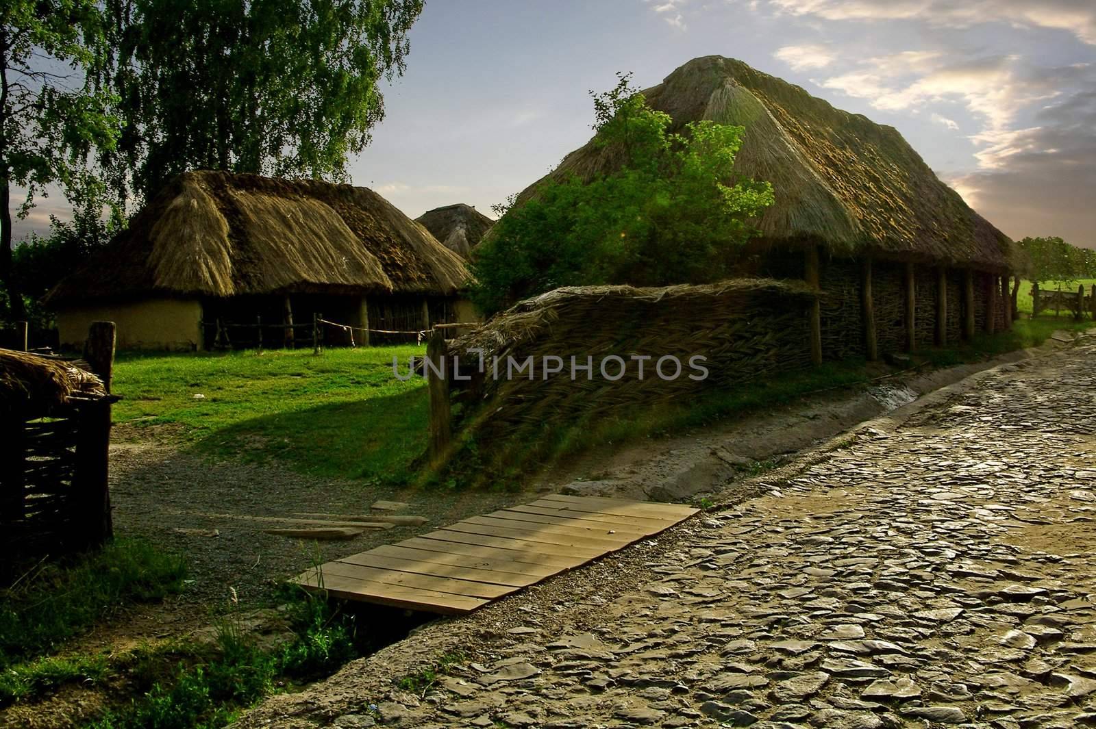 ancient  sett in Pirogovo village (Ukraine) by Sergieiev