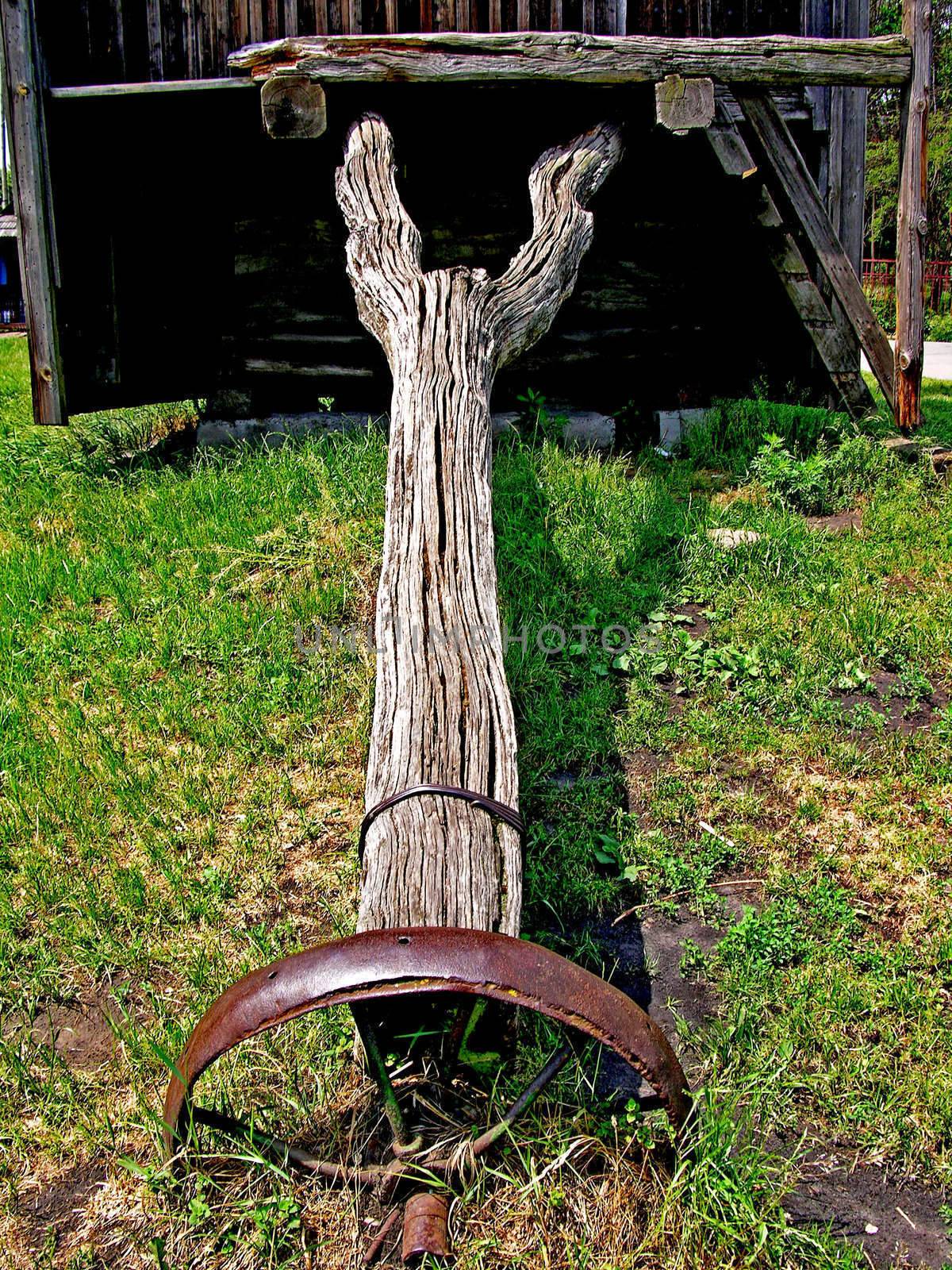 Wooden mill (detail) by Sergieiev