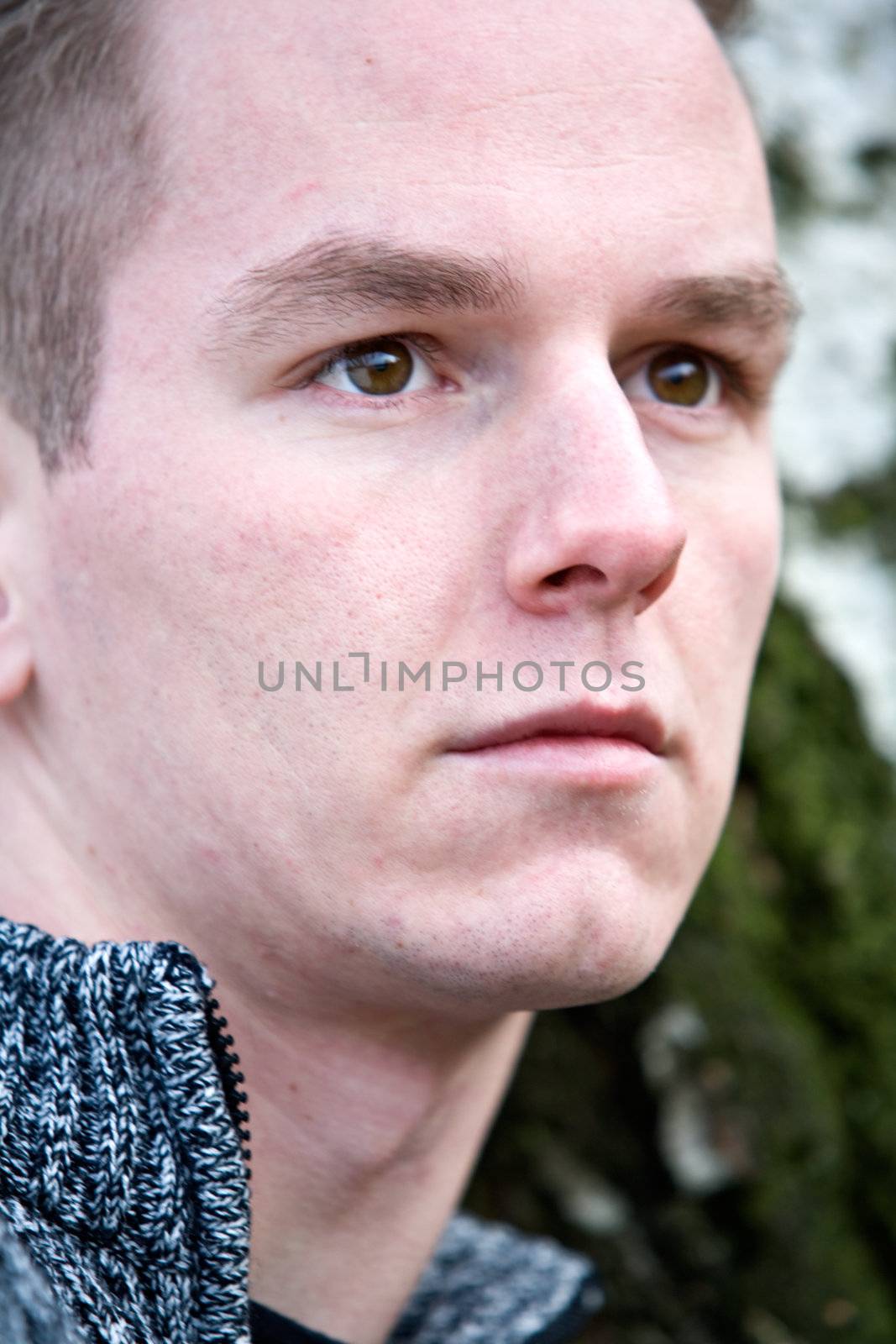 close up from boy's face