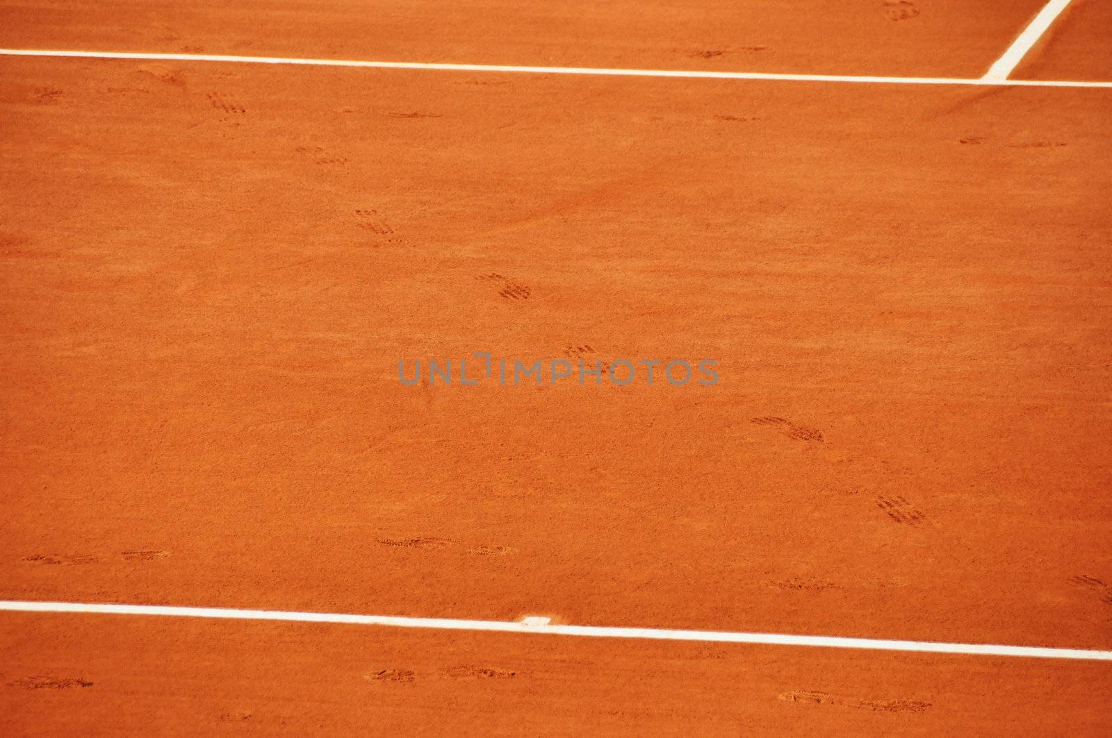 Clay tennis court by dutourdumonde