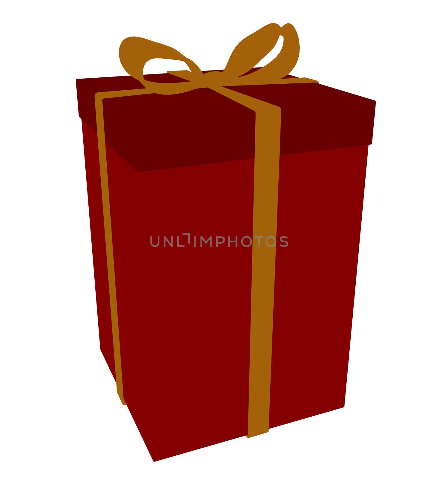 Gift box on a white background