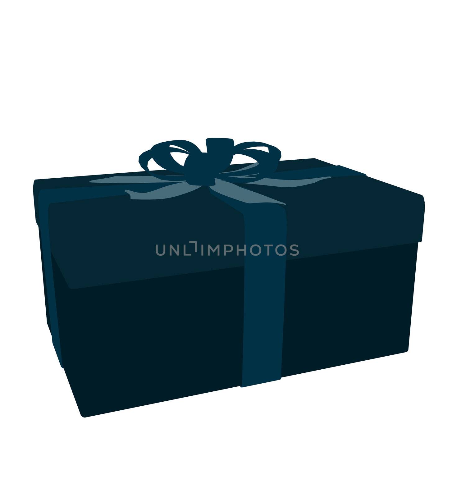 Gift box on a white background