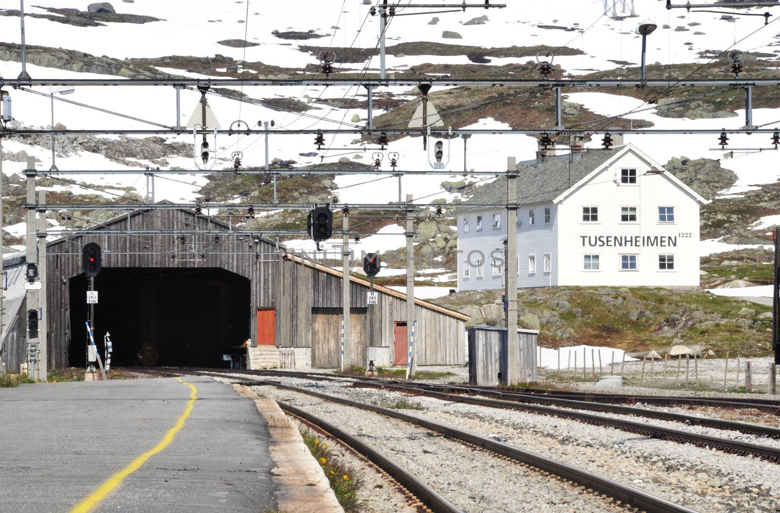 Finse train station, Hordaland, Norway