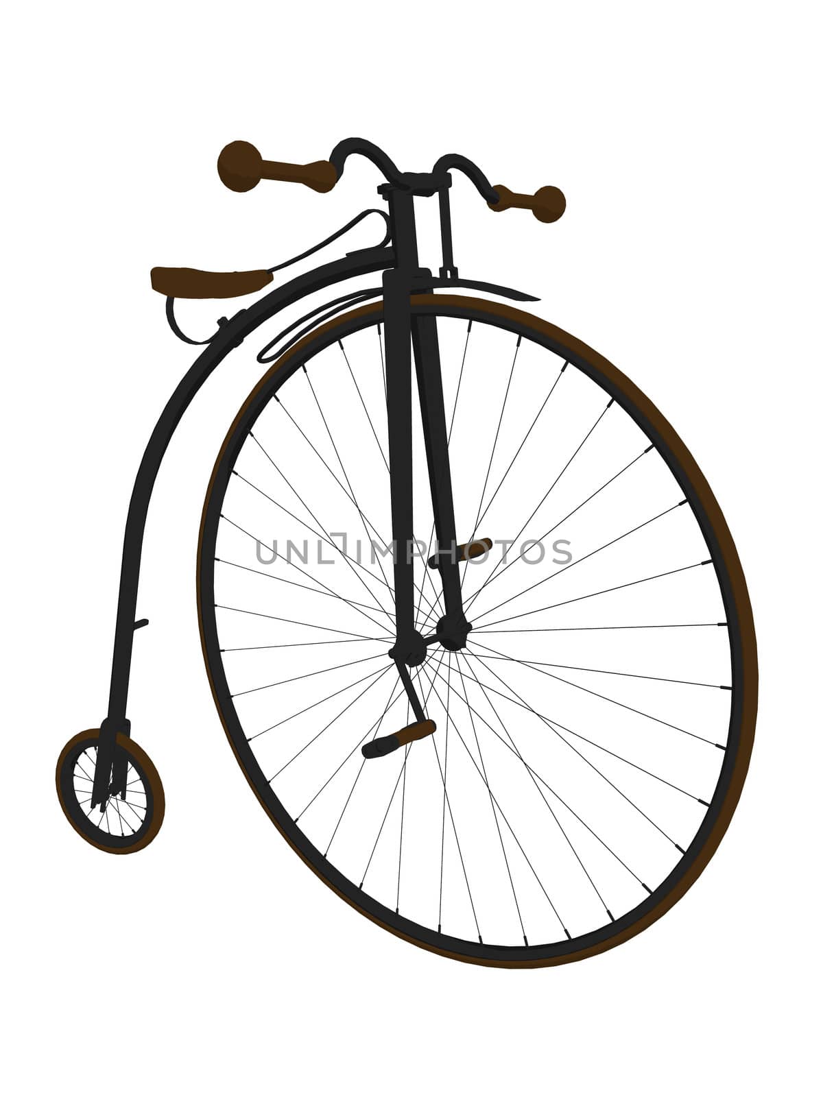 Penny Farthing Bicycle Art Illustration by kathygold