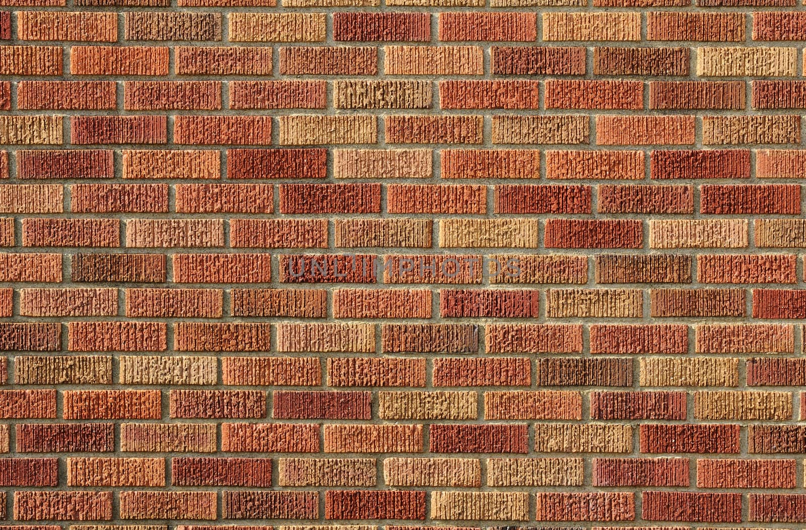 Red brick wall as texture or background.