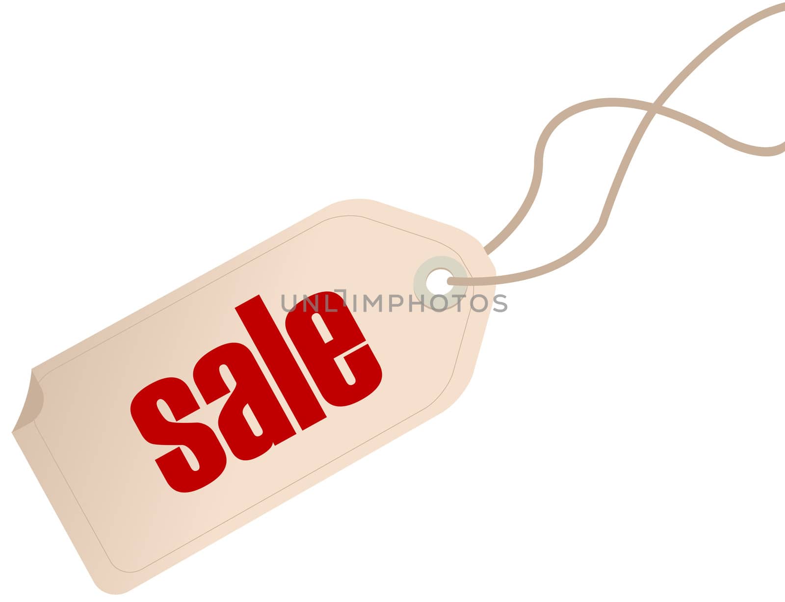 Price tag isolated over white background