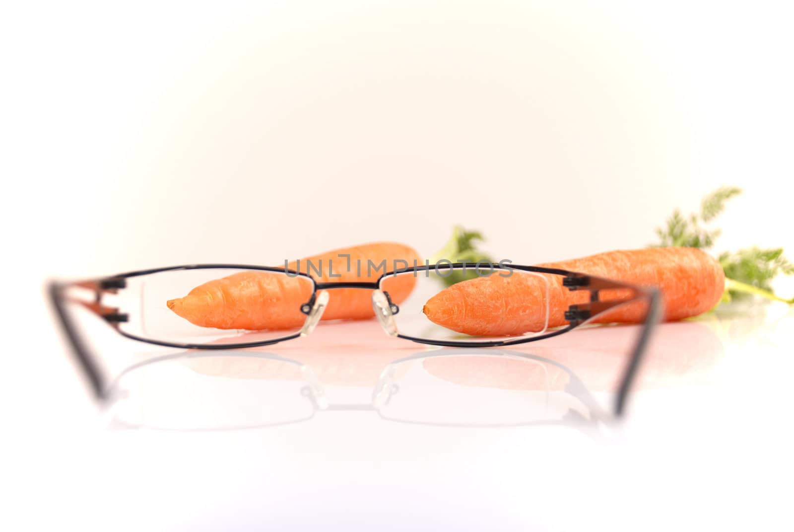 Healthcare concept, carrotene is good for your eyes