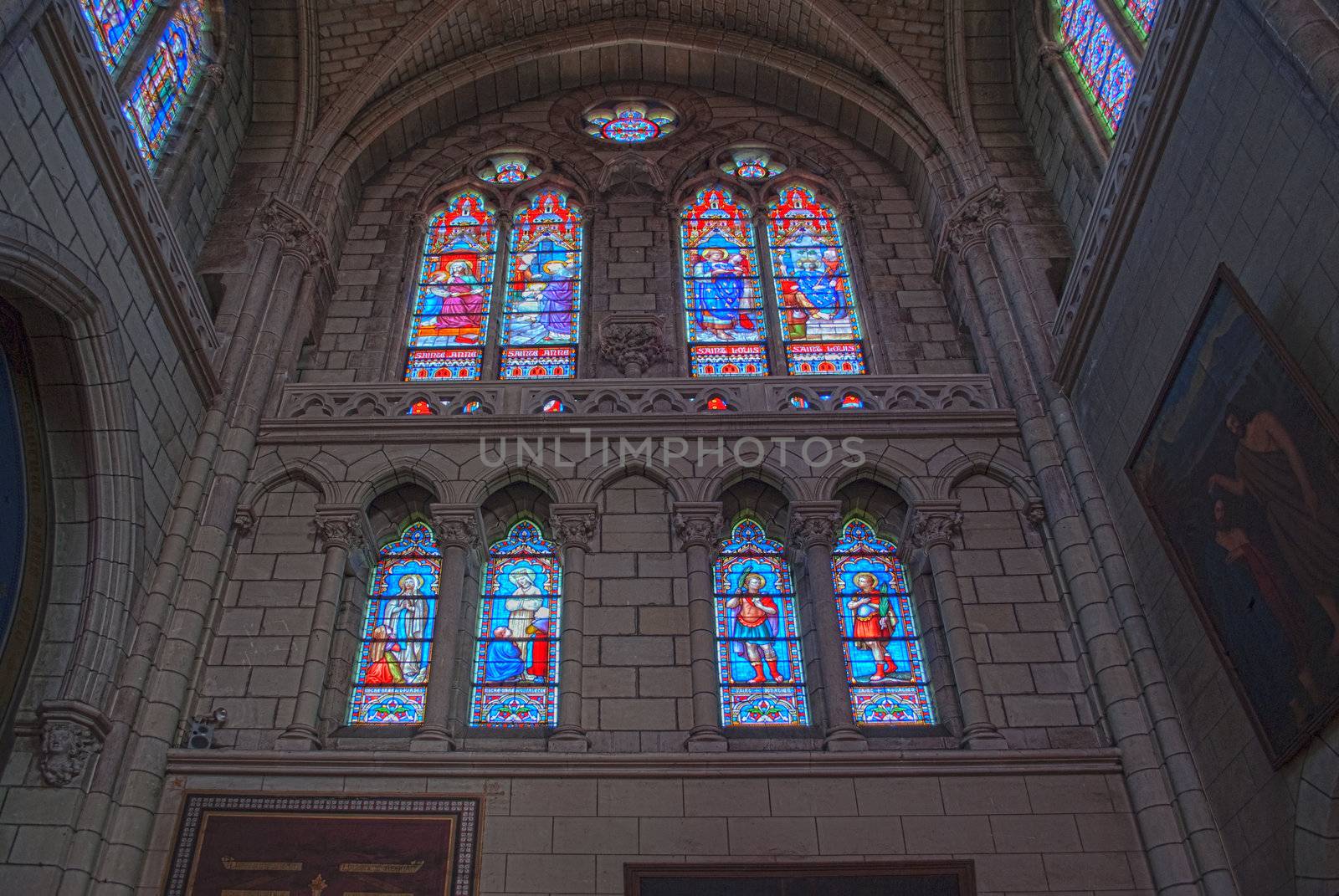 Light coming from cathedral's windows