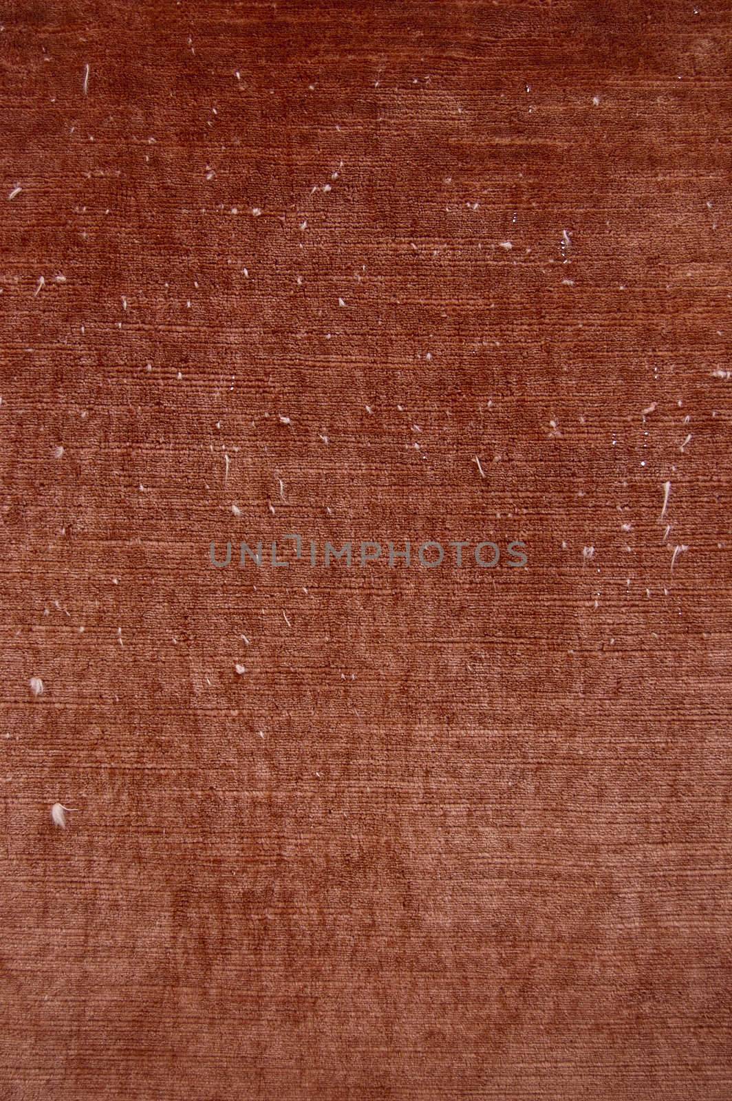 Vintage close up of a brown fabric background