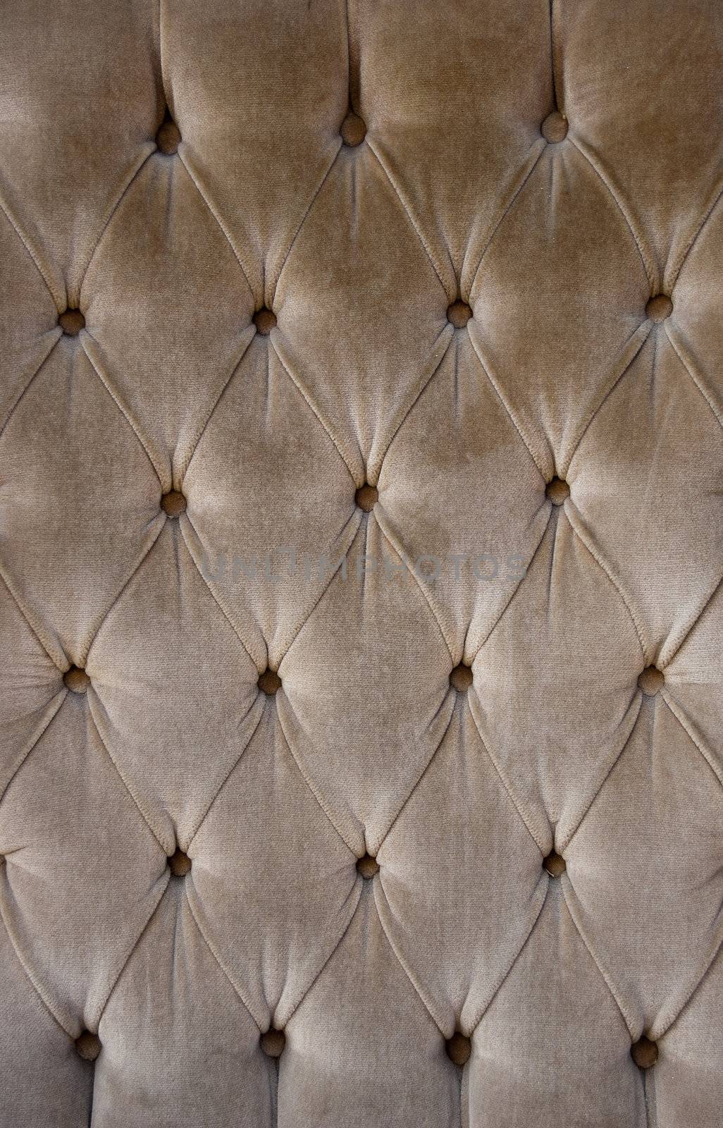 Luxury brown fabric texture on an old sofa