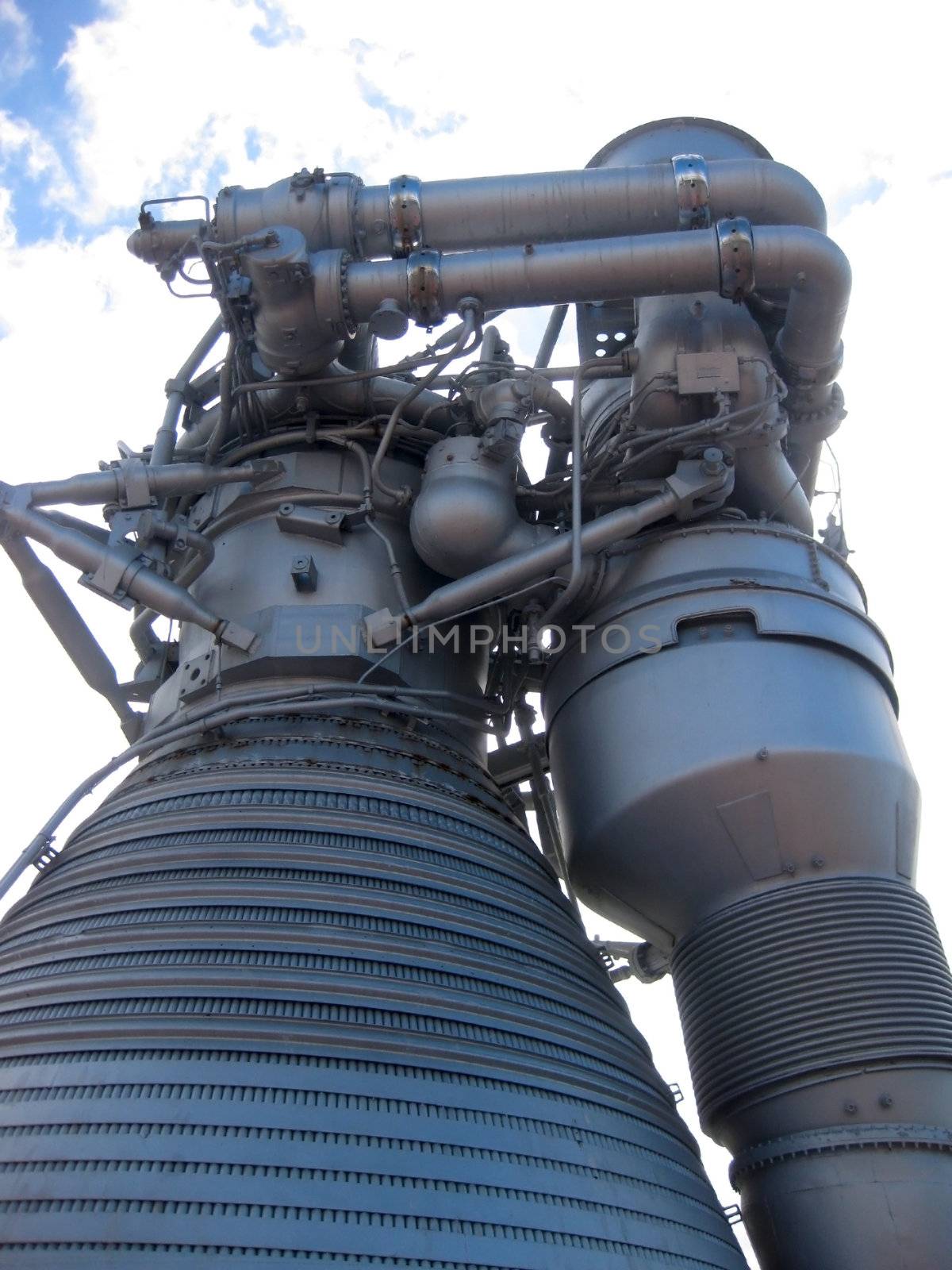 stock pictures of an industrial engine showing the pipes and valves