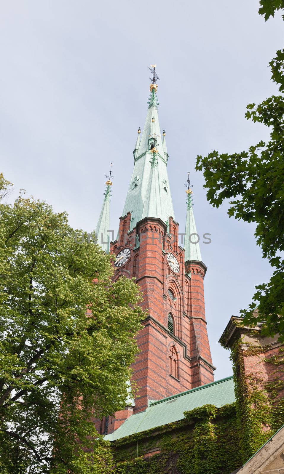 The Clara Kyrka church in central Stockholm by gary718