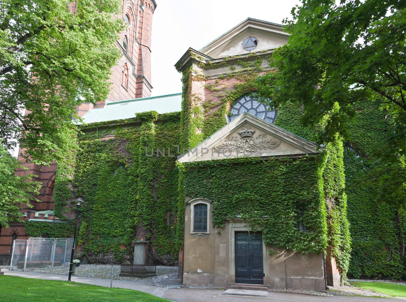 The Clara Kyrka church in central Stockholm Sweden
