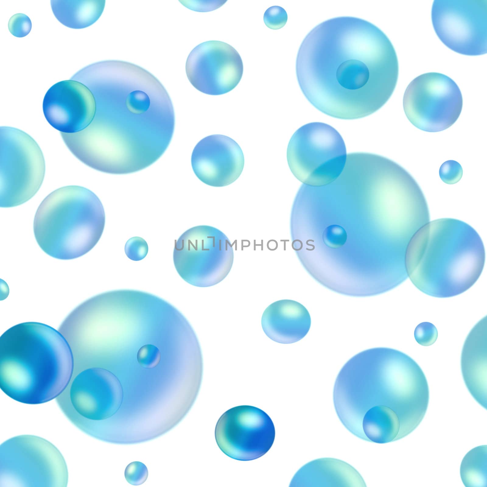Water  soap bubbles, drop, on white  backgrounds