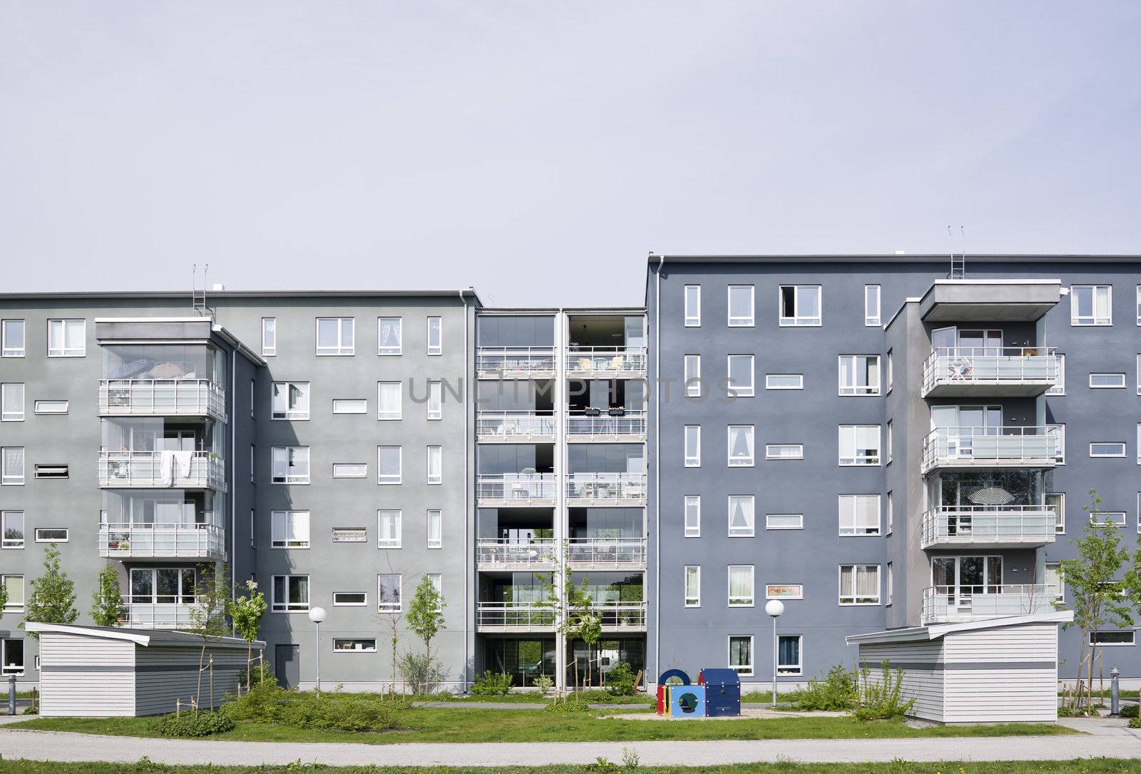 View of a Residential District on a sunny day