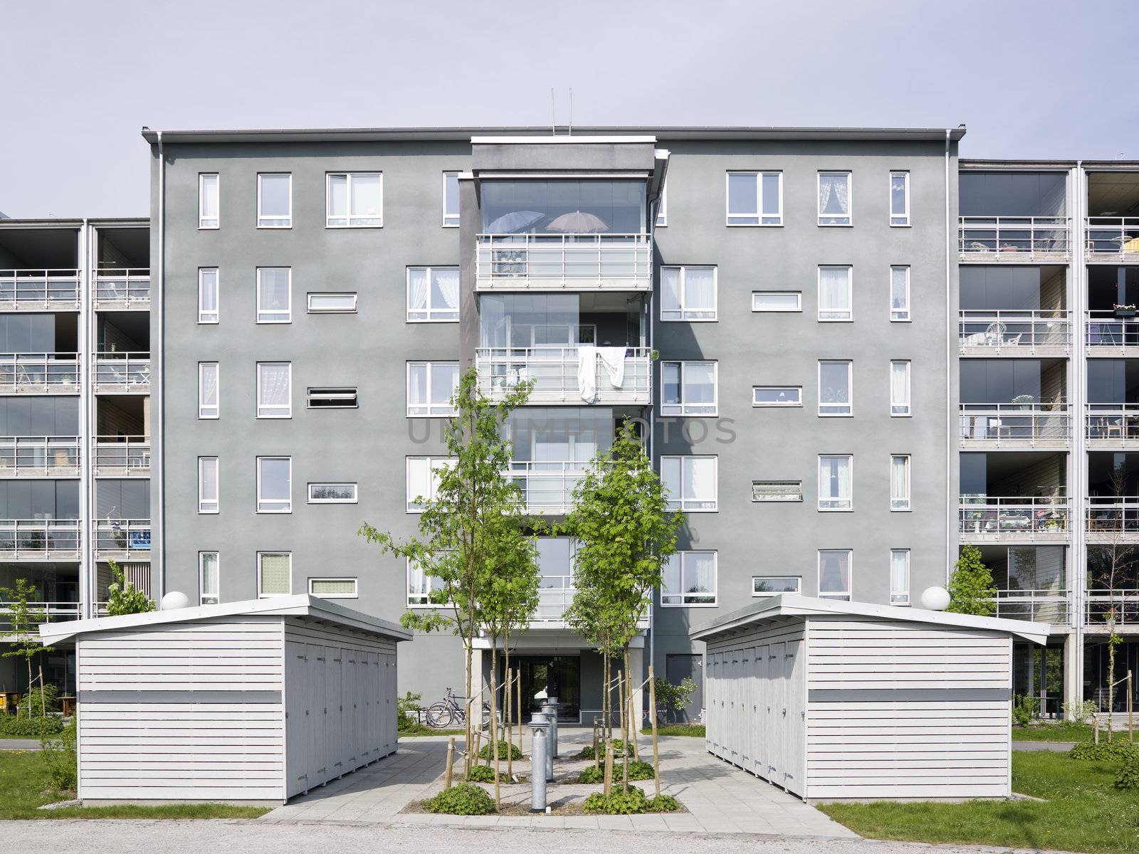 View of a Residential District on a sunny day