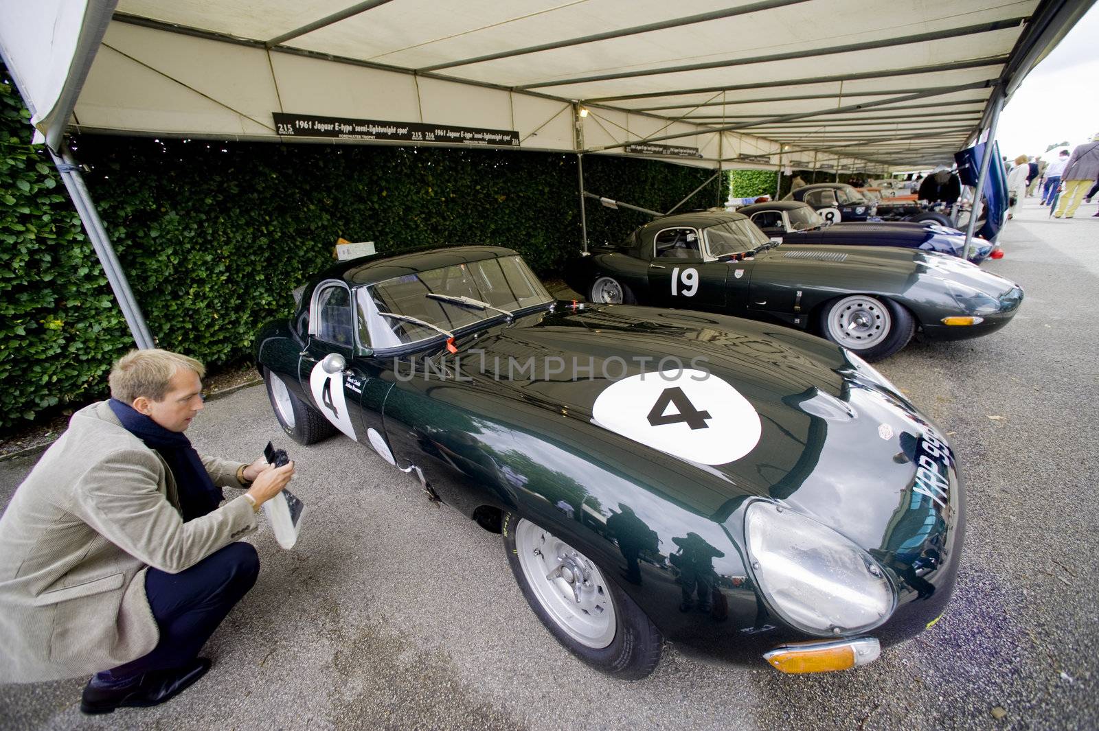 Vintage racer car, taken on September 2011 on Goodwood revial in UK