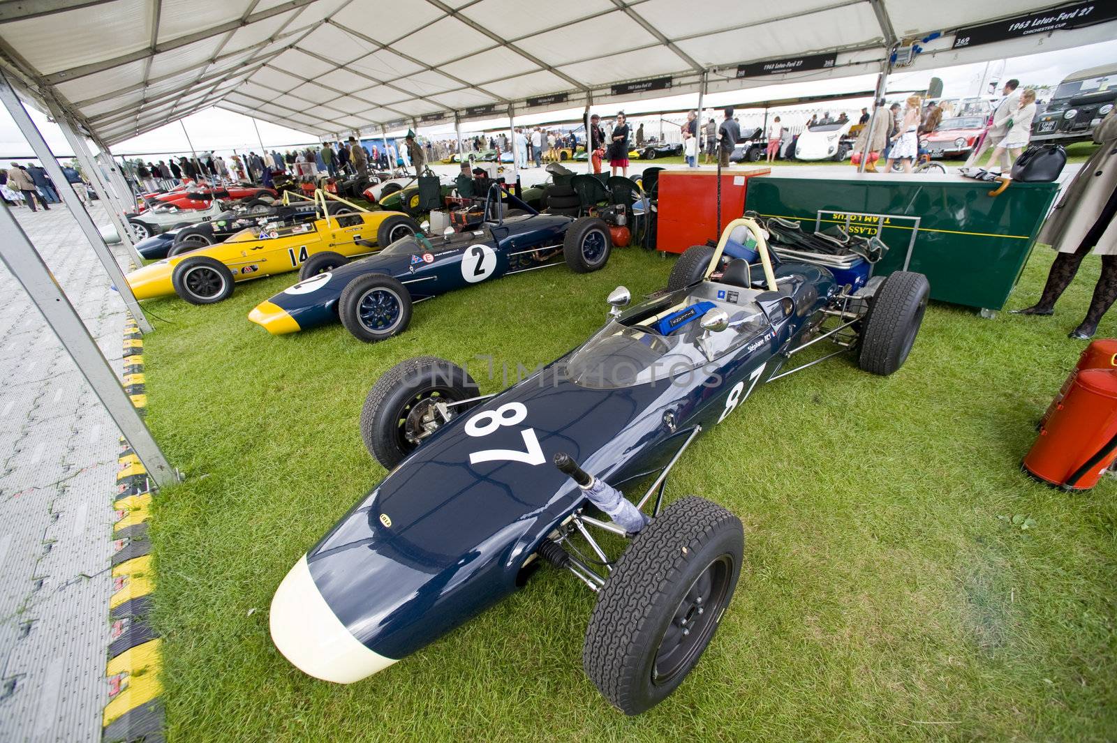 Vintage racer car, taken on September 2011 on Goodwood revial in UK