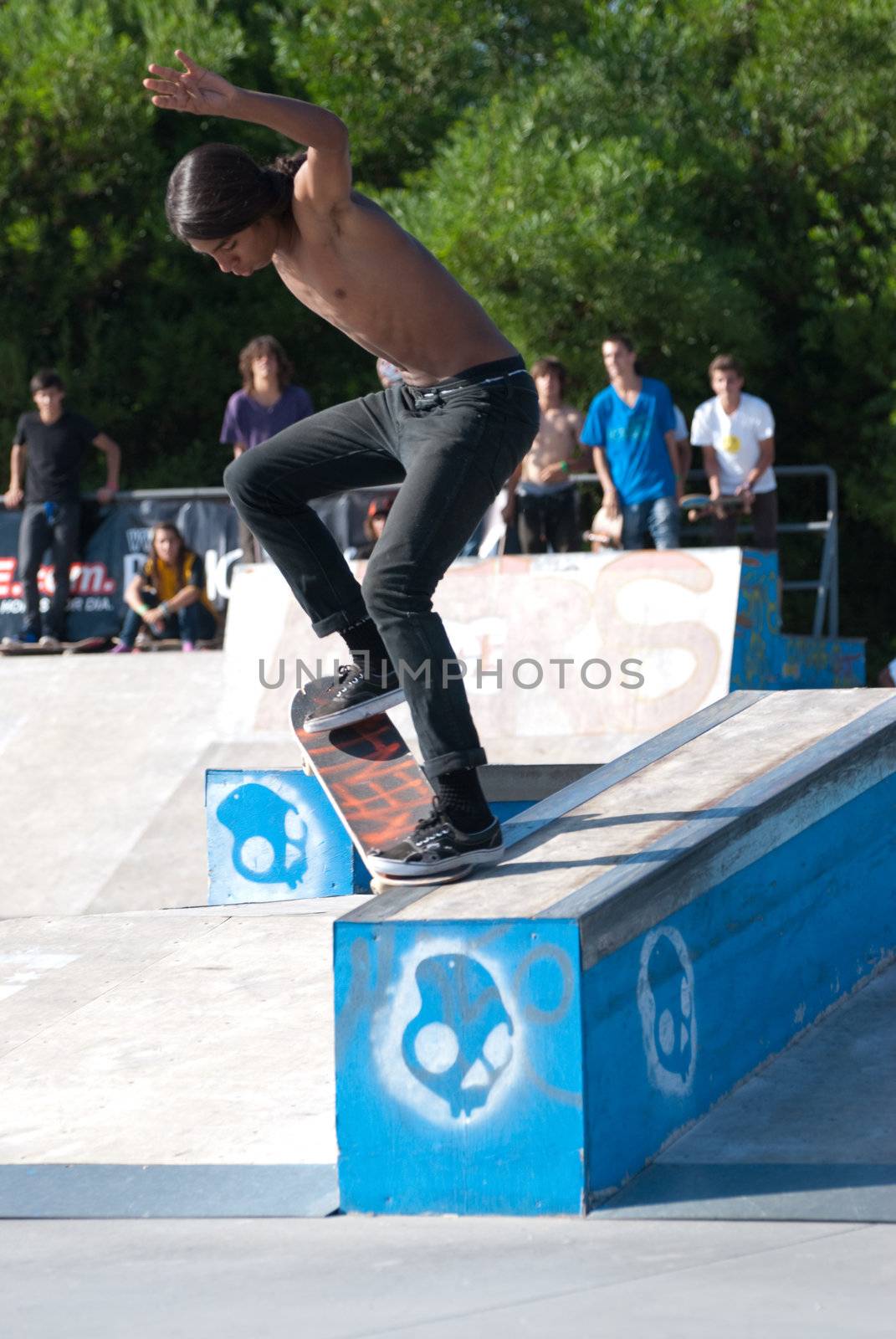 ÍLHAVO, PORTUGAL - SEPTEMBER 04: Thaynan Costa during the 2nd Stage of the DC Skate Challenge on September 04, 2010 in Ílhavo, Portugal.