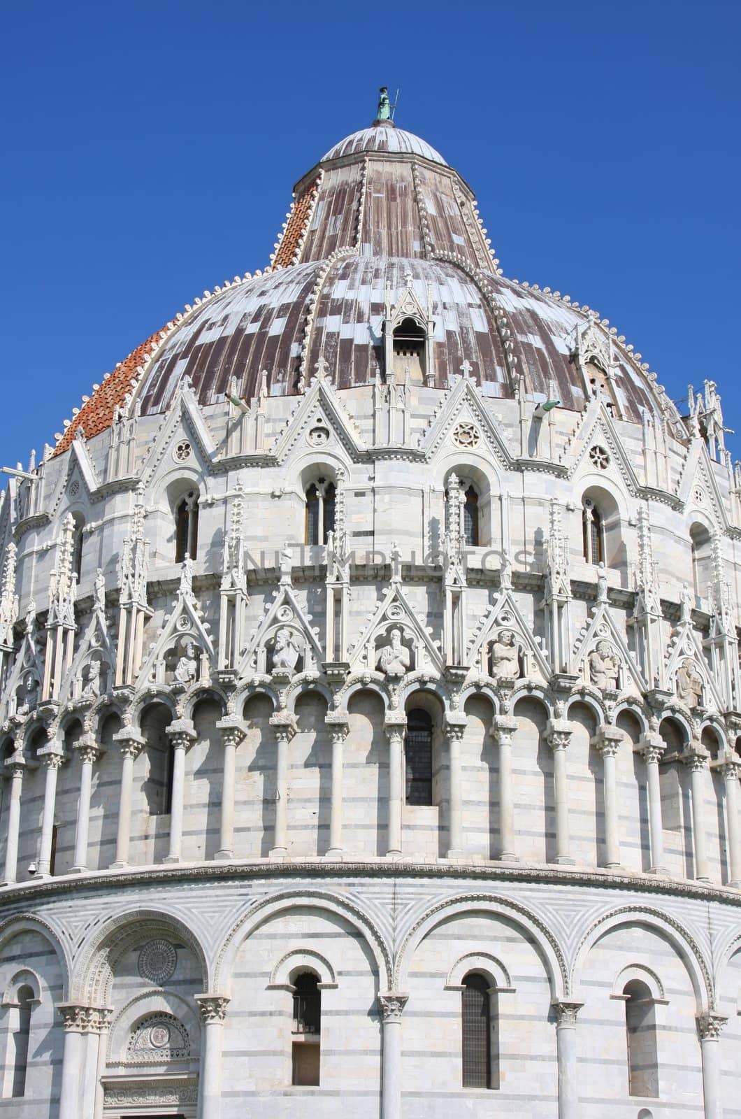 The Baptistry of St. John in Pisa, Tuscany, Italy 