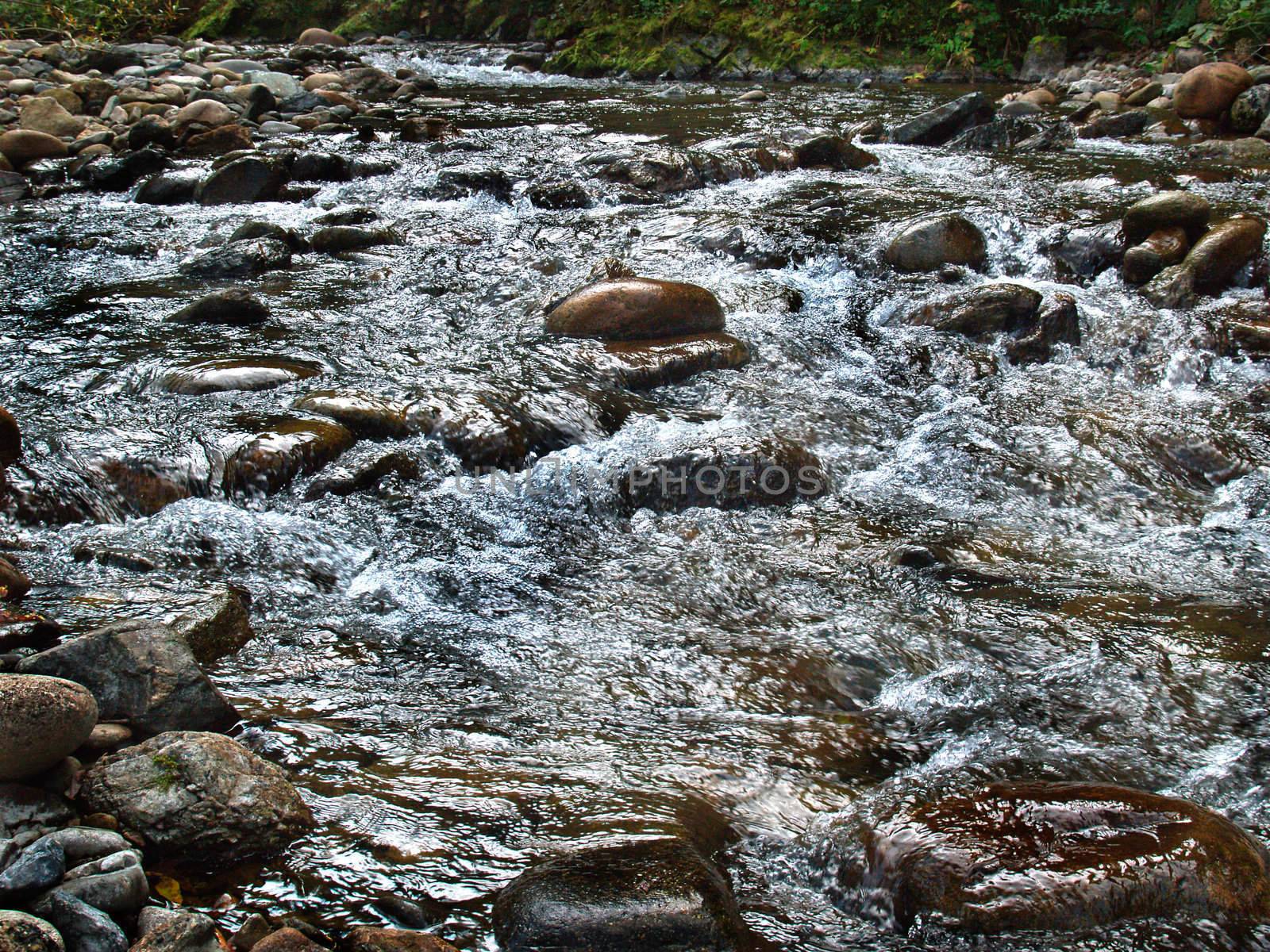 Kuznetsk Alatau - a mountainous country in Siberia is rich in rivers, streams and waterfalls.