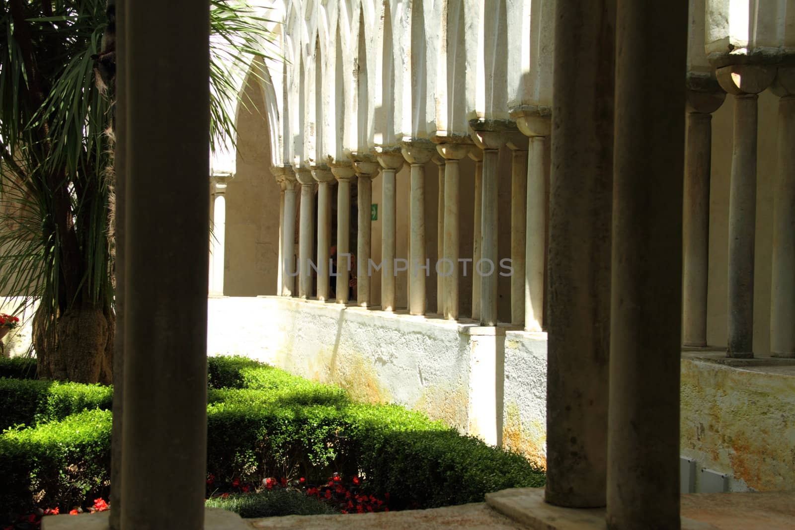 The gardens in the church of St. Andrew in Amalfi.