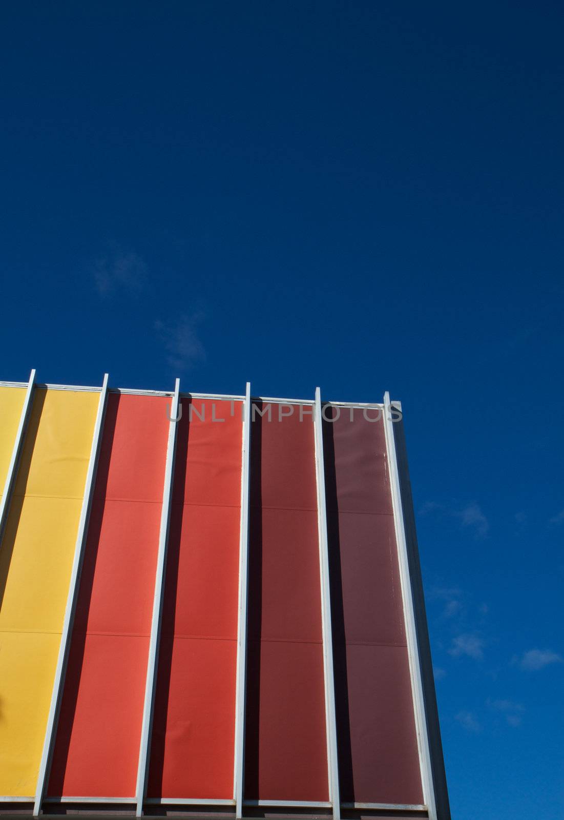 Color wall blue sky by bobkeenan