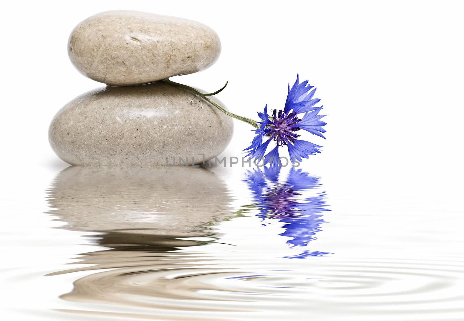 Zen balance with curative stones.