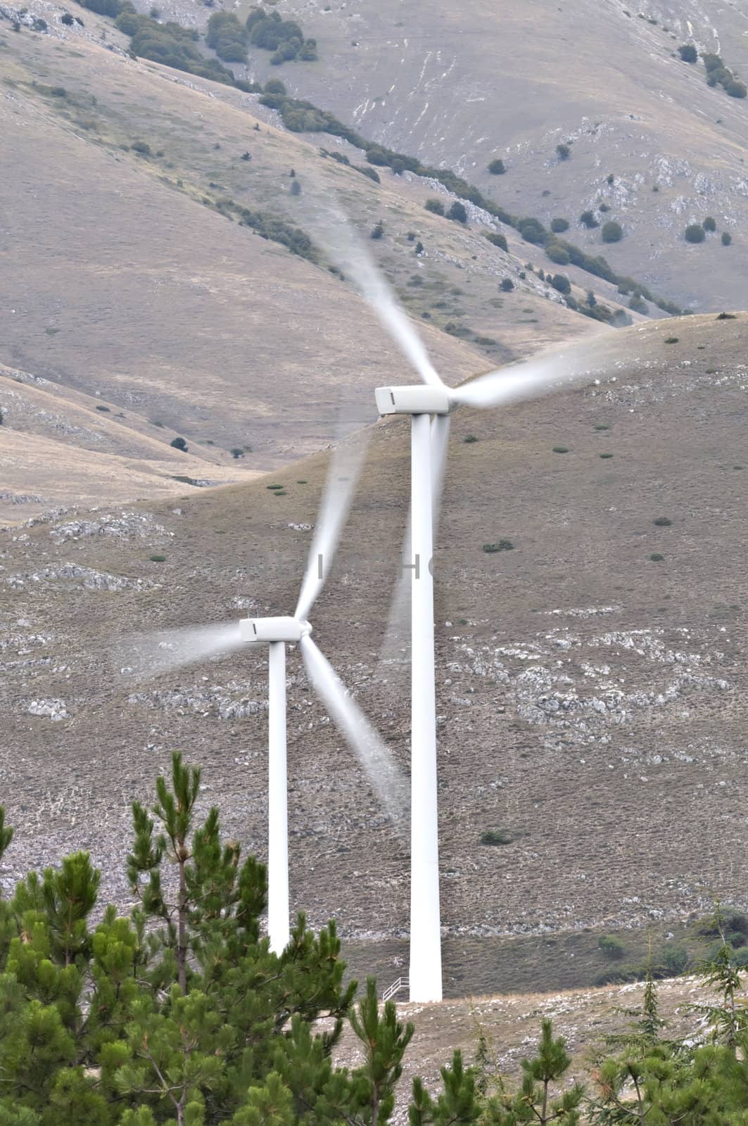 Eolic energy: Wind power through  wind turbines