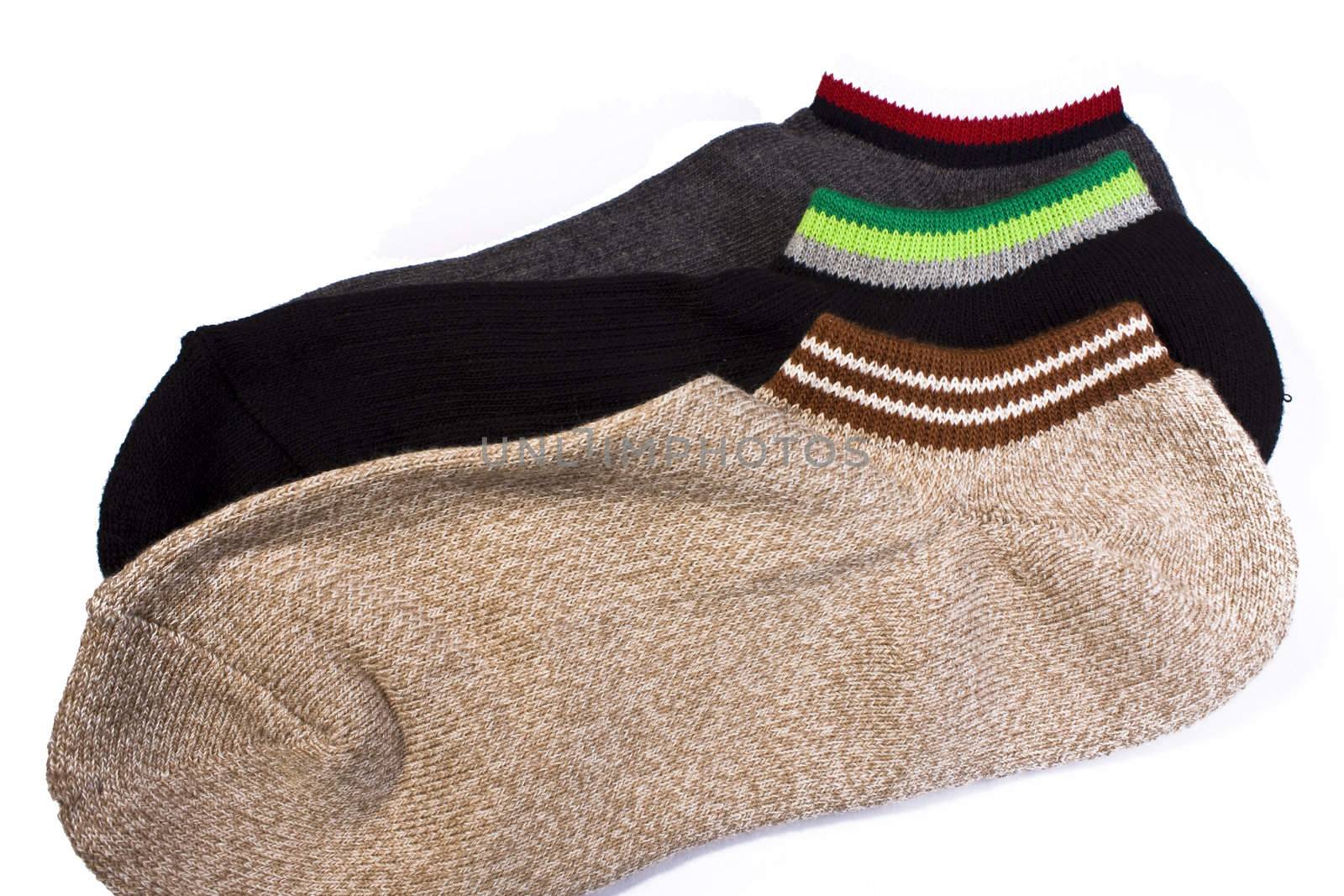 socks on white background for the background use