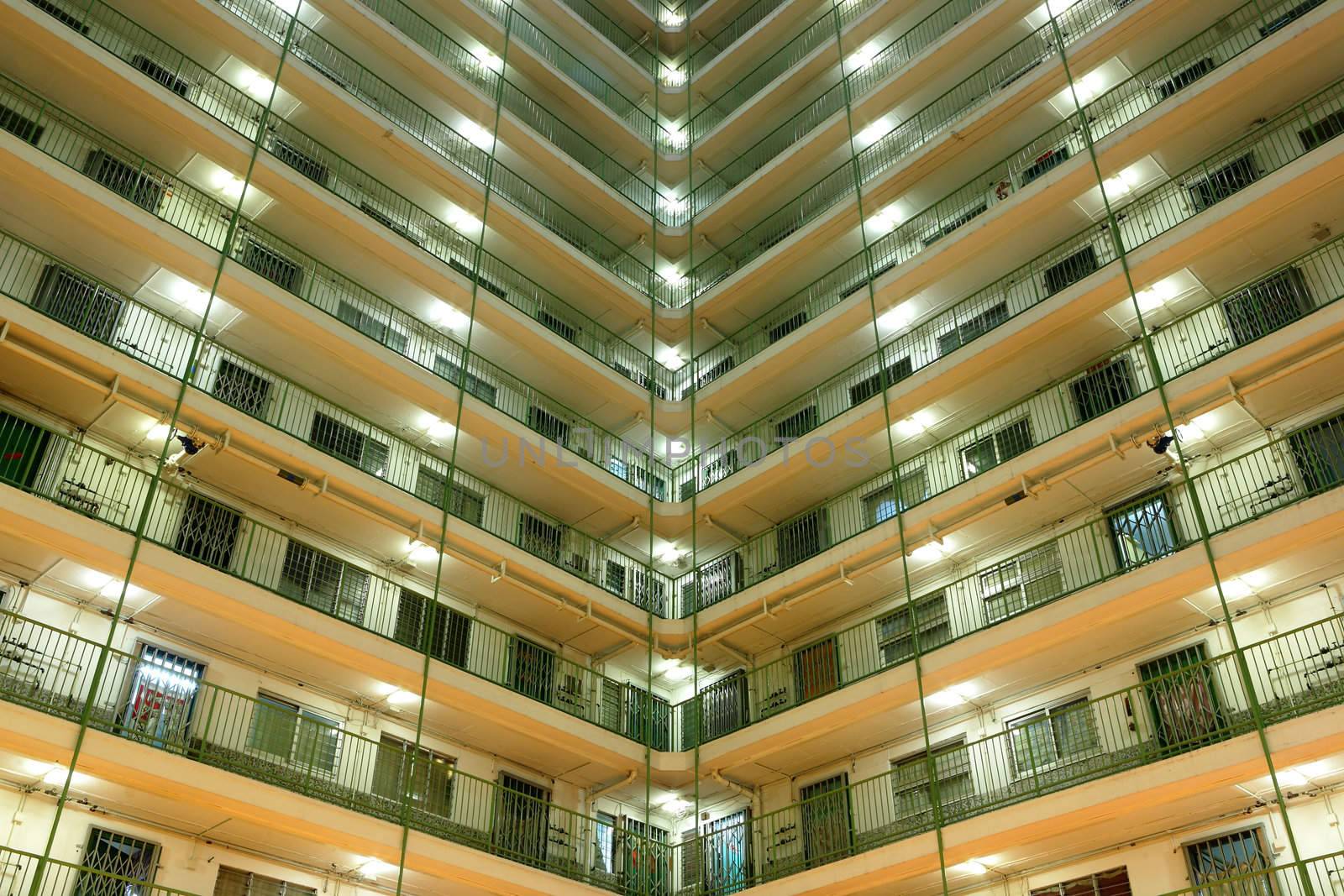 Hong Kong public housing apartment block