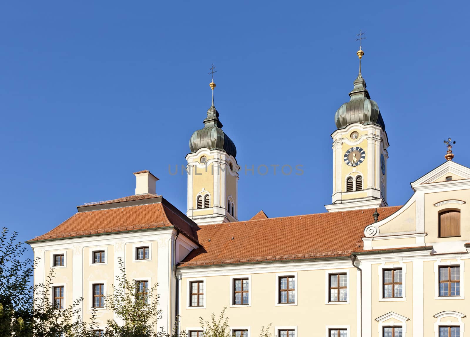An image of the beautiful monastery in Roggenburg Bavaria Germany
