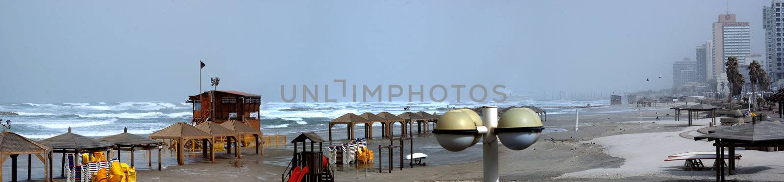 the embankment of Tel-Aviv