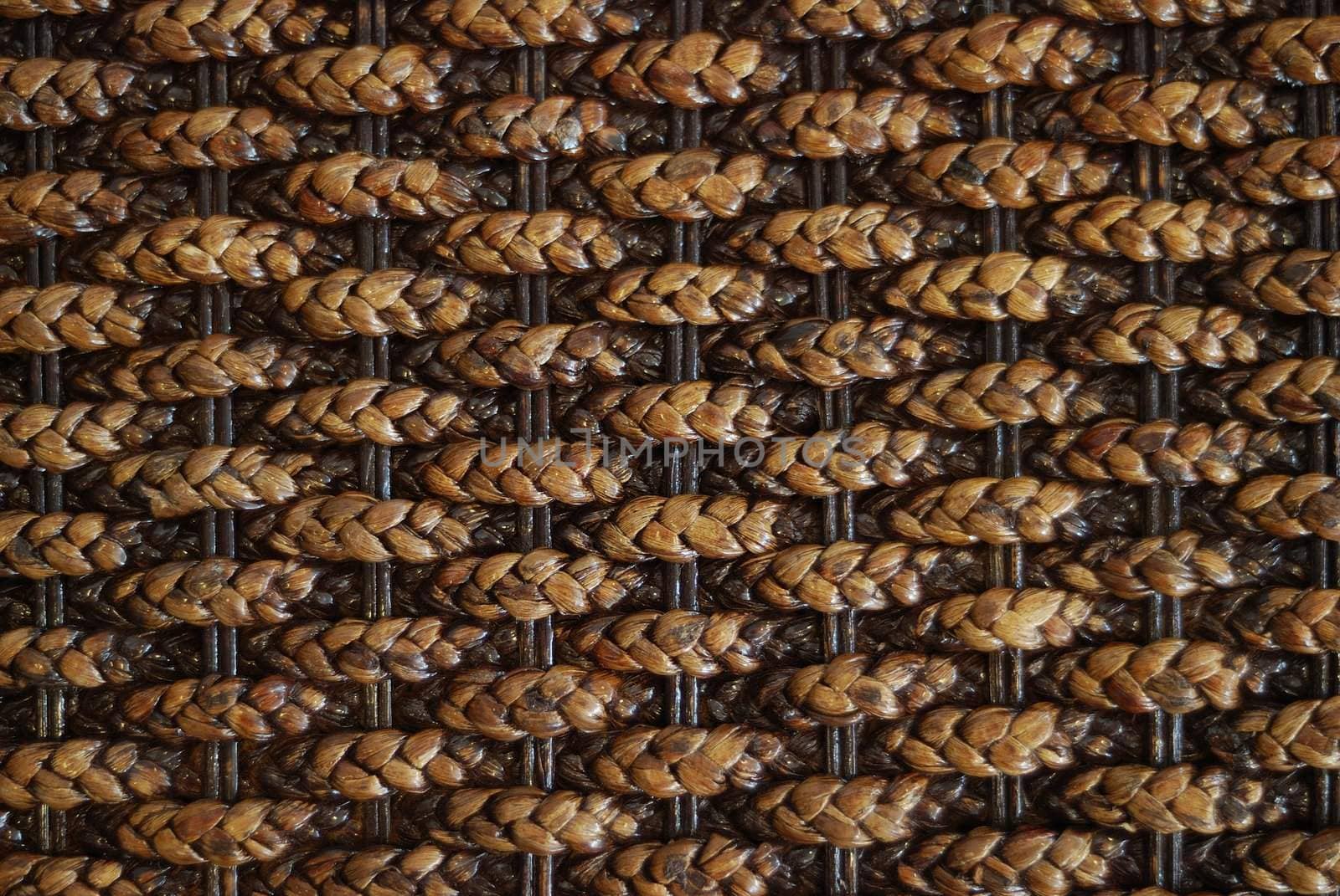 decorative bamboo tangle. wooden background from East