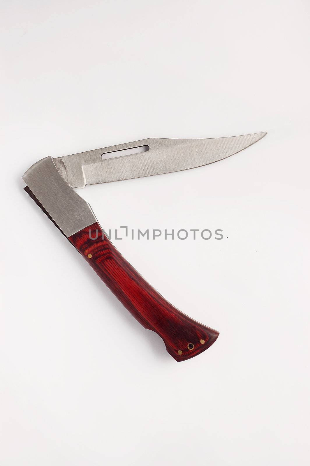 clasp-knife unfold on white background