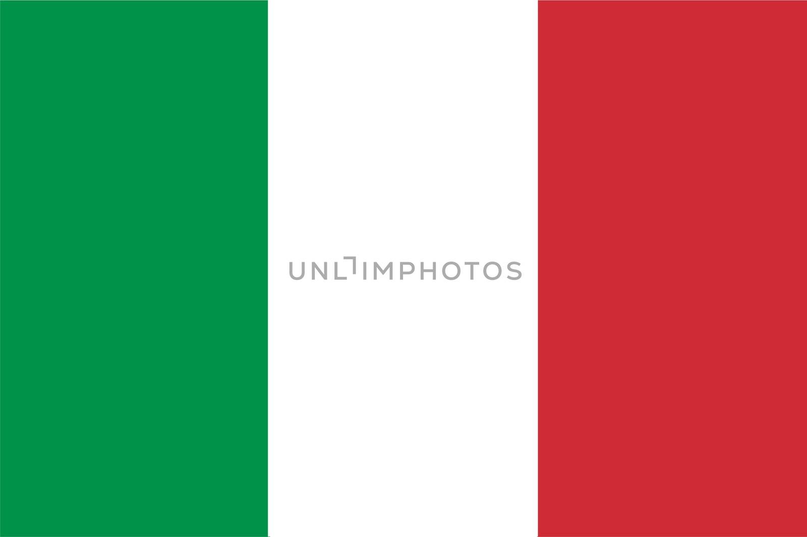 Italian flag isolated illustration